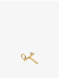 Monica Vinader initial T pendant with lab-grown diamond, 0.035ct - British product