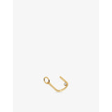 Monica Vinader gold vermeil initial U pendant with lab-grown diamond, UK version