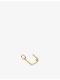 Monica Vinader gold vermeil initial U pendant with lab-grown diamond, UK version