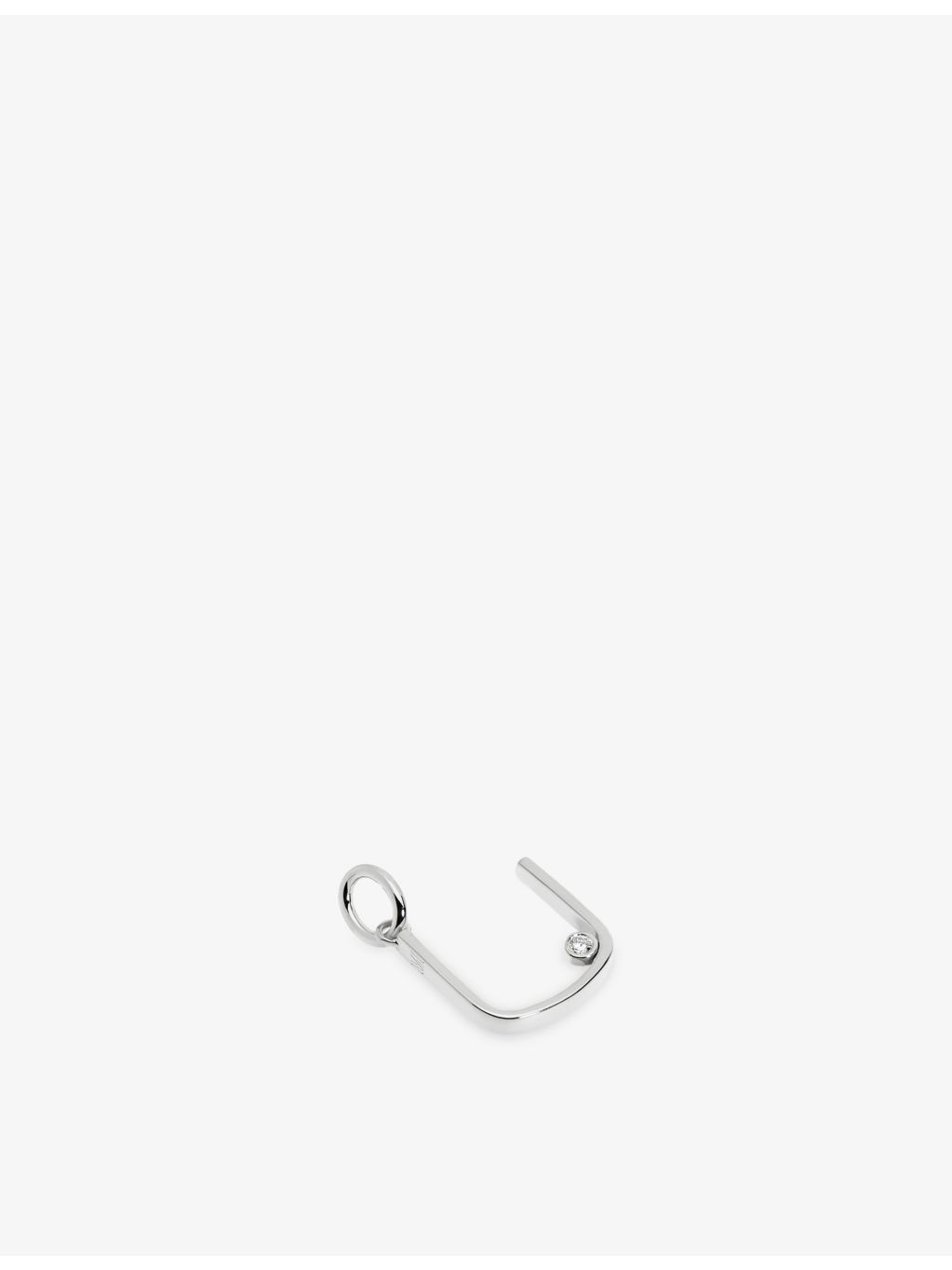 Monica Vinader initial U pendant 0.035ct lab-grown diamond, UK version