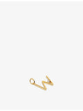Monica Vinader initial W diamond pendant 18ct yellow-gold vermeil, UK version
