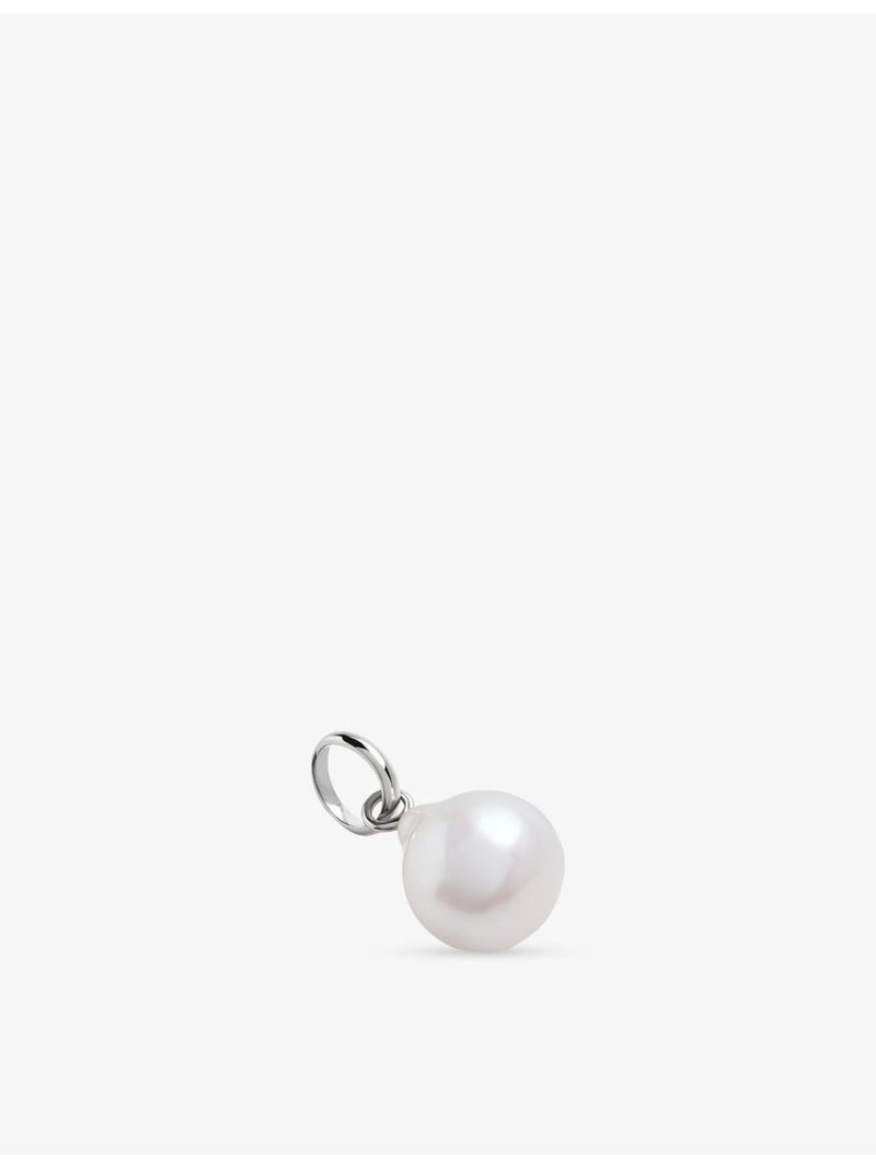 Monica Vinader small baroque pearl sterling silver pendant - British product