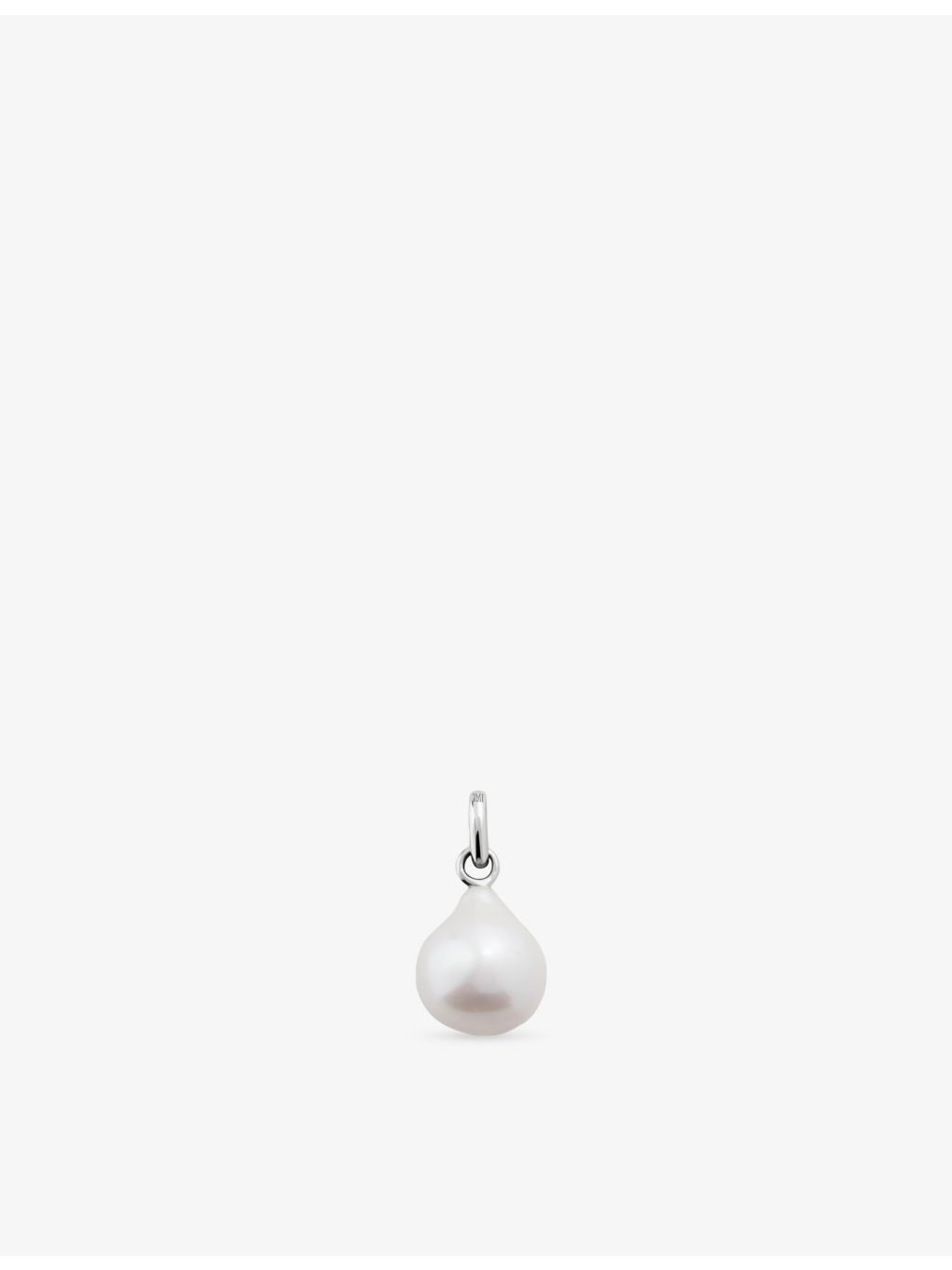 Monica Vinader small baroque pearl sterling silver pendant - British product