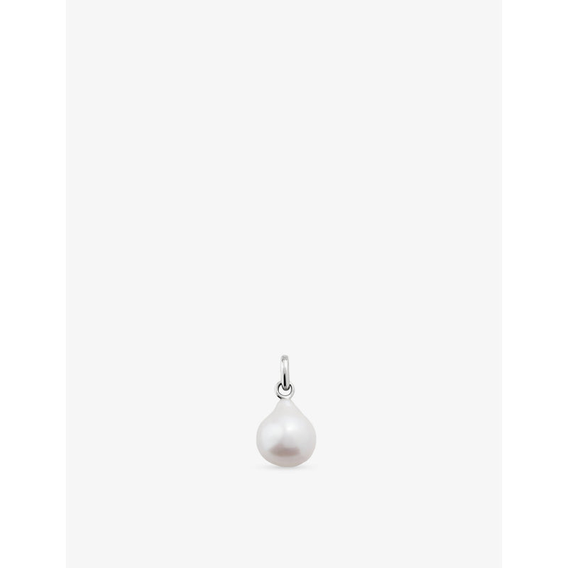 Monica Vinader small baroque pearl sterling silver pendant - British product