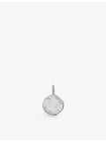 Monica Vinader Siren sterling silver diamond coin pendant (British brand)