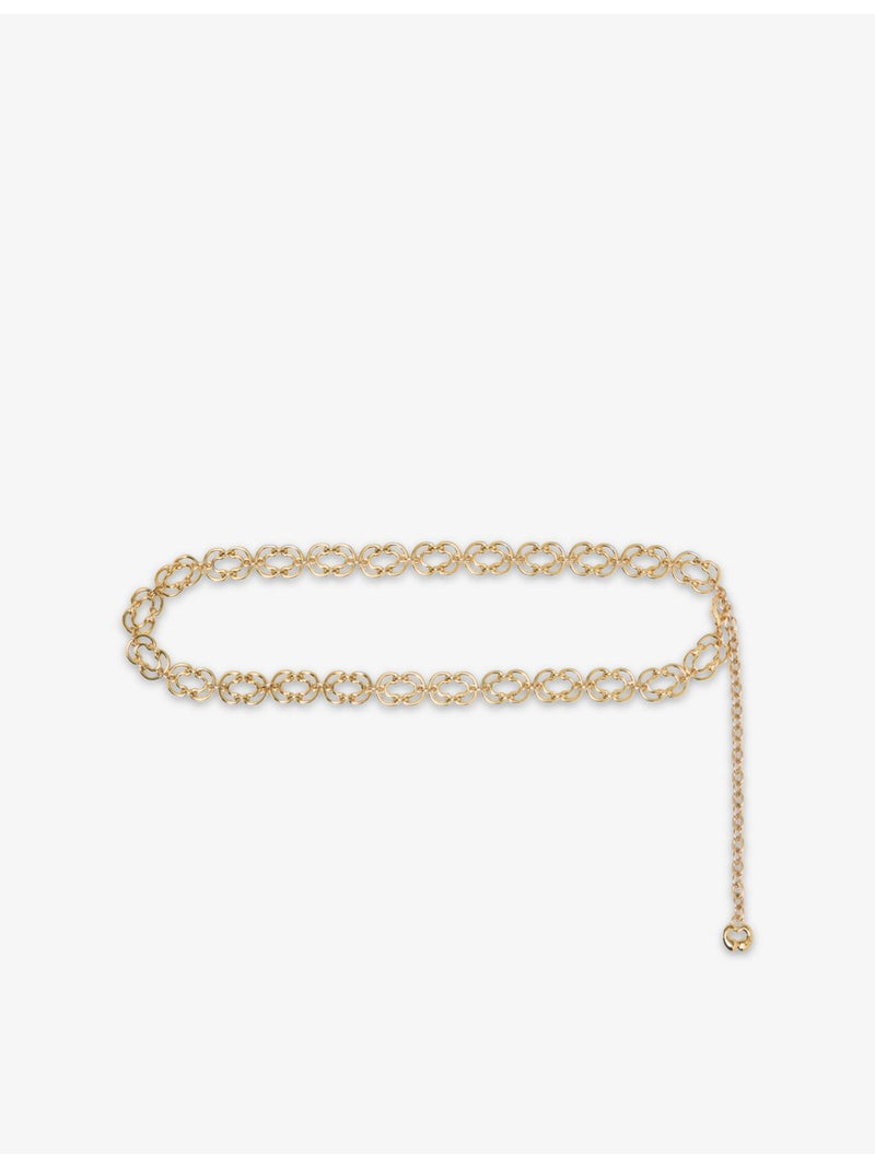 Maje gold chain-link belt - British product
