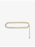 Maje gold chain-link belt - British product