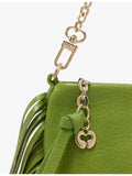 Maje Miss M leather pouch bag with tassel details (British brand)