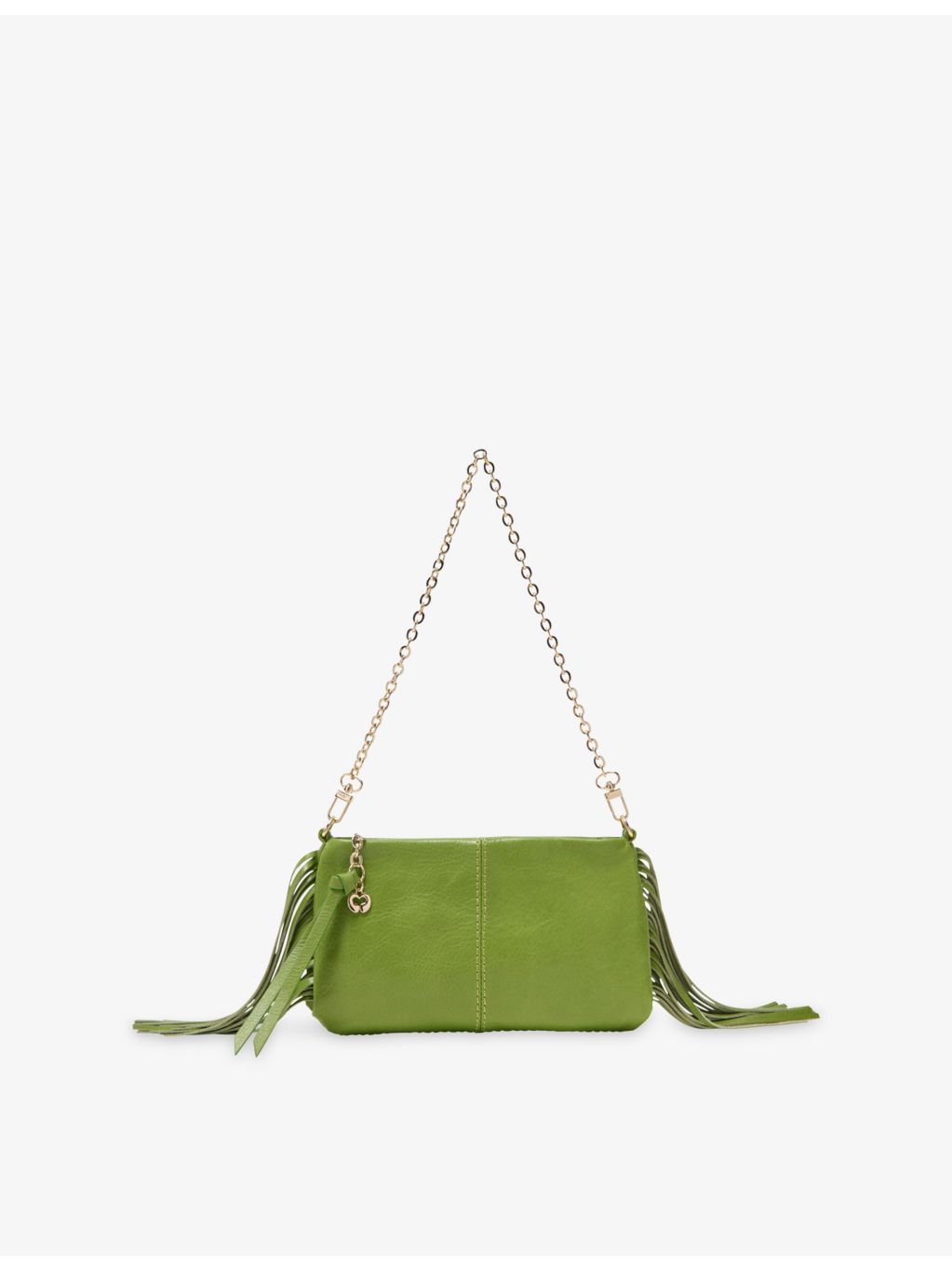 Maje Miss M leather pouch bag with tassel details (British brand)