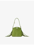 Maje Miss M fringed leather pouch, imported from the UK