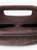 Maje fringed raffia shoulder bag with magnetic fastening - British product