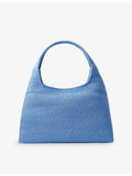 Jimmy Choo hobo raffia bag with diamond silhouette and logo embroidery - British product