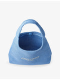 Jimmy Choo hobo raffia bag with diamond silhouette and logo embroidery - British product