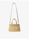 Jimmy Choo mini beach woven raffia tote bag (British brand)