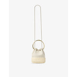 Jimmy Choo Bon Bon canvas and wicker handbag, UK version
