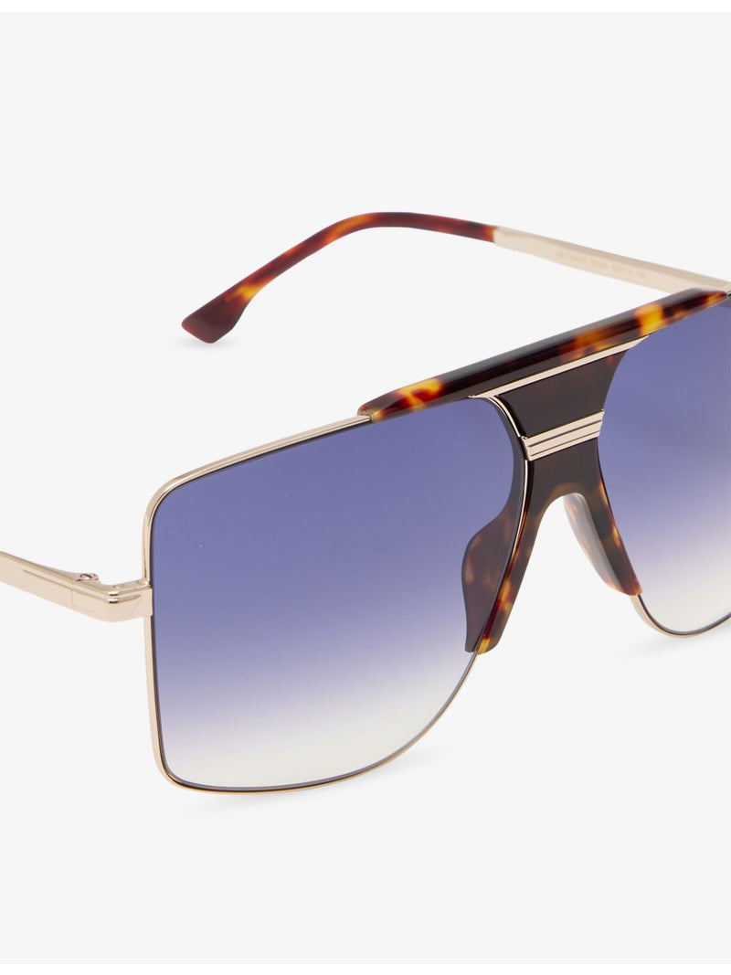Victoria Beckham Oversi metal sunglasses with tinted lenses, UK version