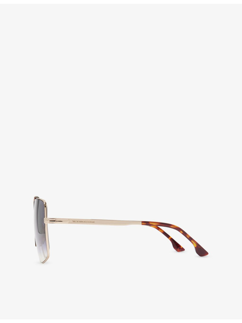 Victoria Beckham Oversi metal sunglasses with tinted lenses, UK version