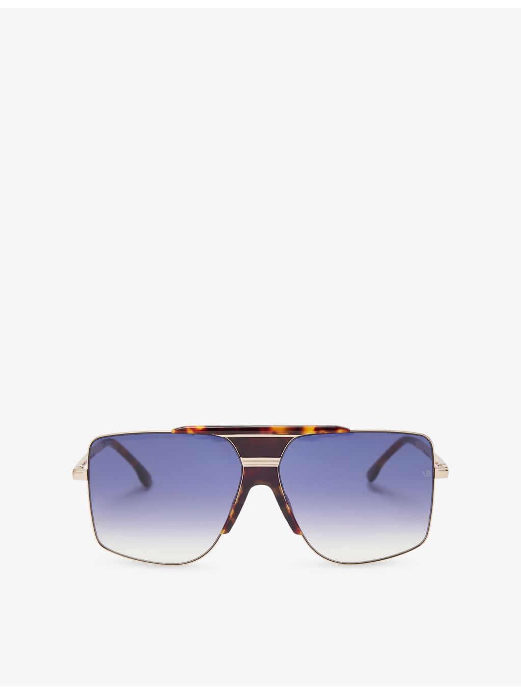 Victoria Beckham Oversi metal sunglasses with tinted lenses, UK version