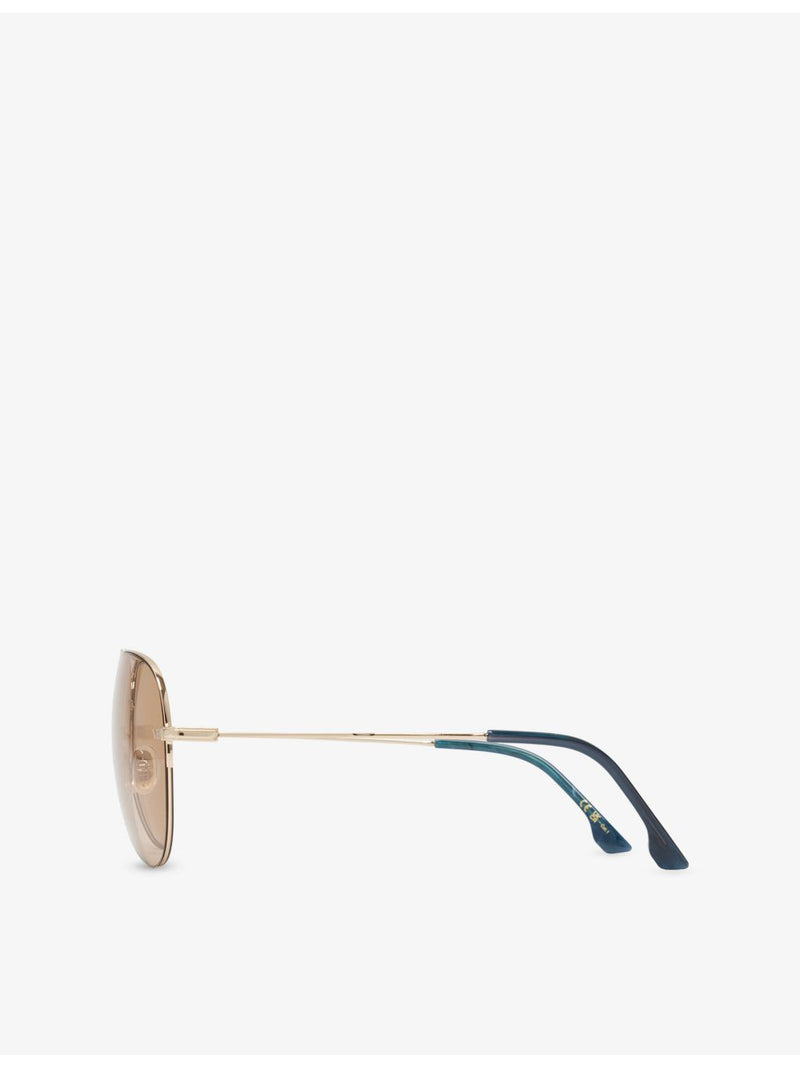 Victoria Beckham pilot-frame metal sunglasses with tinted lenses (British brand)