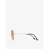 Victoria Beckham pilot-frame metal sunglasses with tinted lenses (British brand)