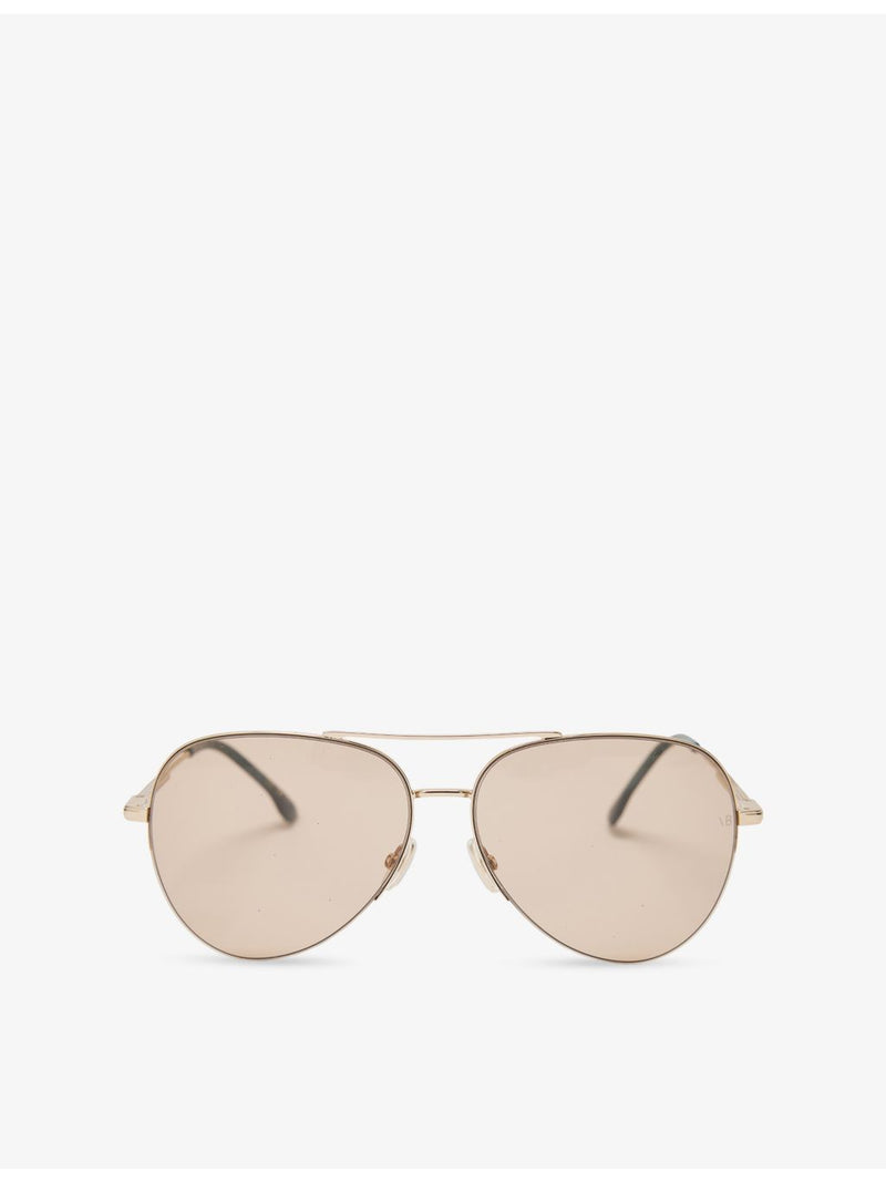 Victoria Beckham pilot-frame metal sunglasses with tinted lenses (British brand)