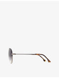 Victoria Beckham pilot sunglasses with tinted lenses, metal frame - British product