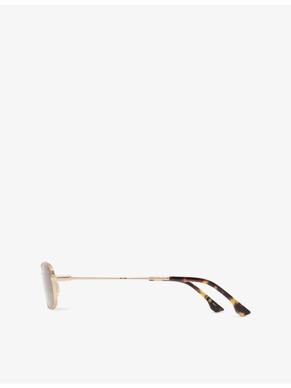 Victoria Beckham oval metal sunglasses with tortoiseshell trim (British brand)
