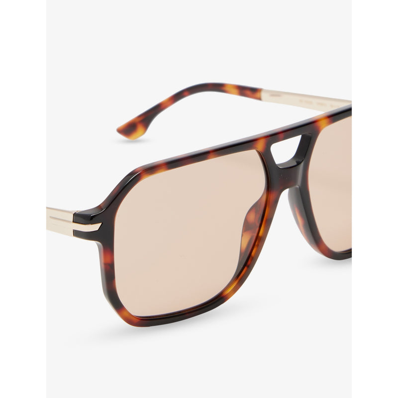 Victoria Beckham square-frame double-bridge acetate sunglasses, imported from the UK