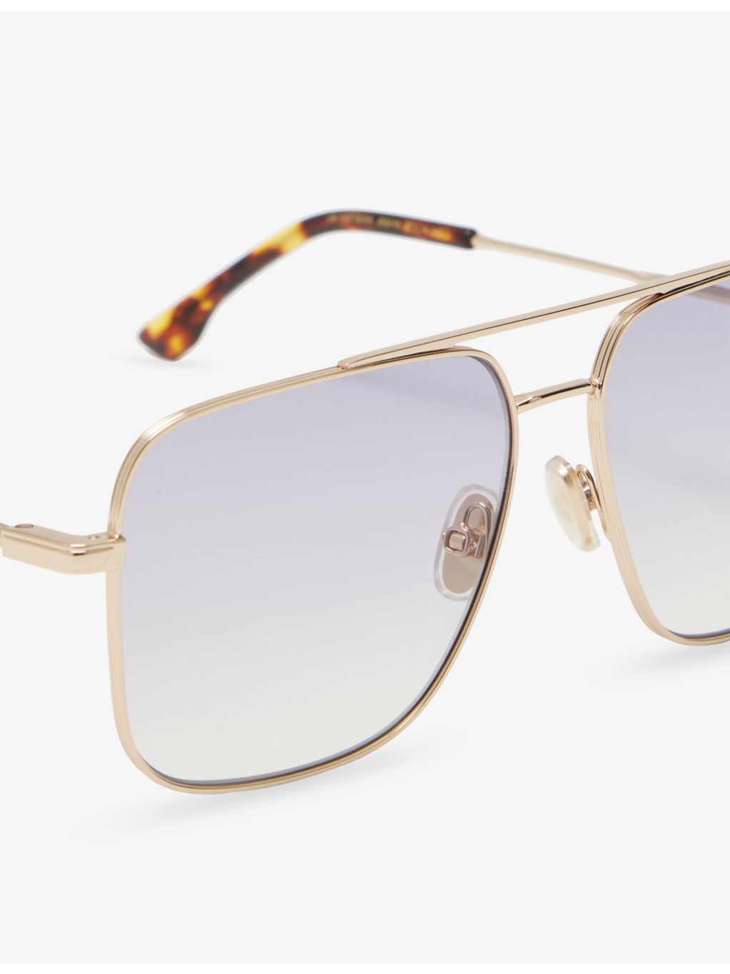 Victoria Beckham square frame double-bridge metal sunglasses, imported from the UK