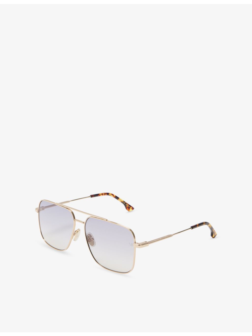 Victoria Beckham square frame double-bridge metal sunglasses, imported from the UK