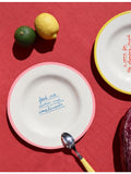 Laetitia Rouget ceramic plate Feed Me Cookies And Compliments 20cm, UK version