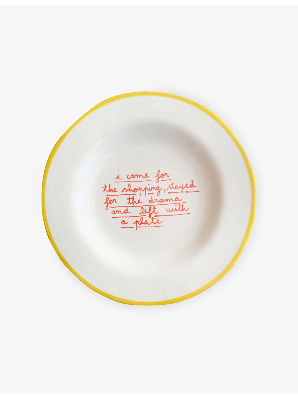 Laetitia Rouget ceramic plate 20cm hand-painted (British brand)