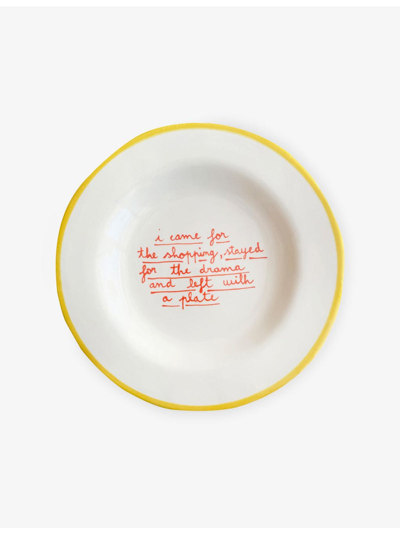 Laetitia Rouget ceramic plate 20cm hand-painted (British brand)
