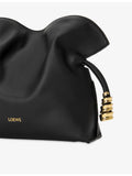 Loewe Flamenco mini leather clutch bag with shoulder strap, UK version