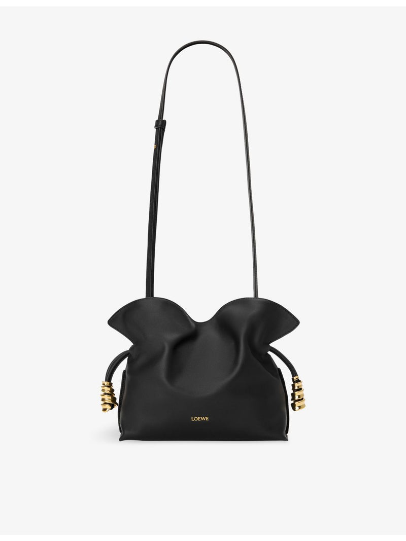 Loewe Flamenco mini leather clutch bag with shoulder strap, UK version