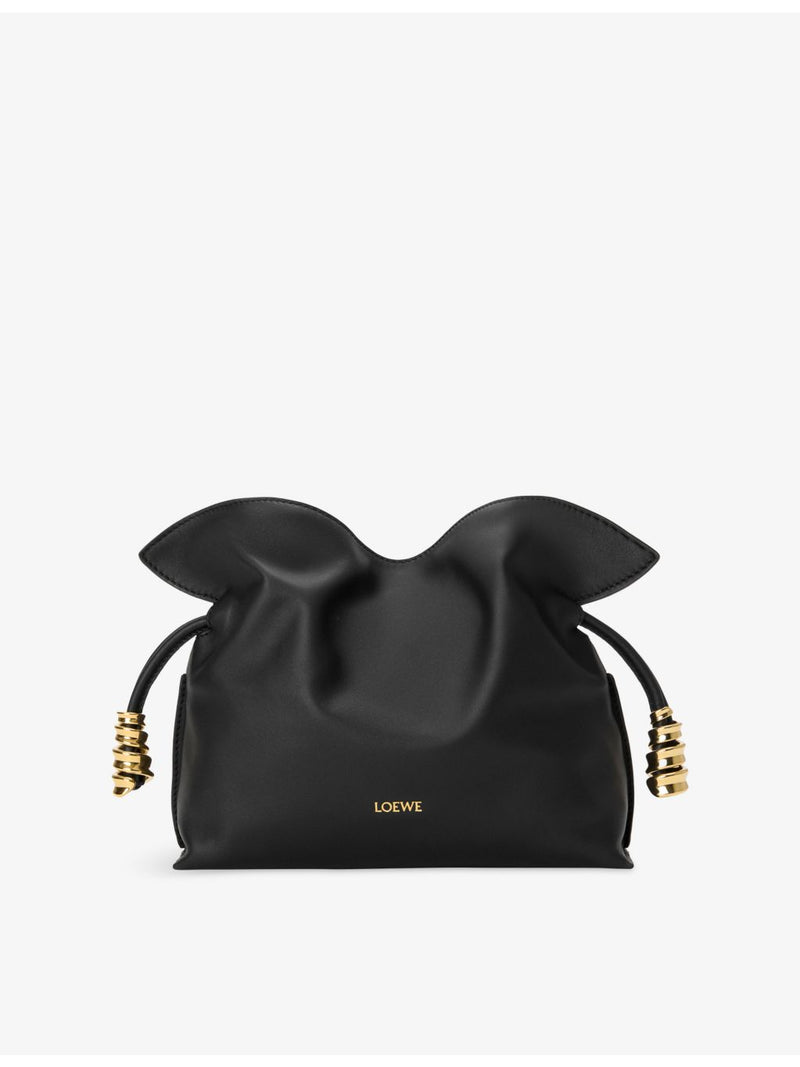Loewe Flamenco mini leather clutch bag with shoulder strap, UK version