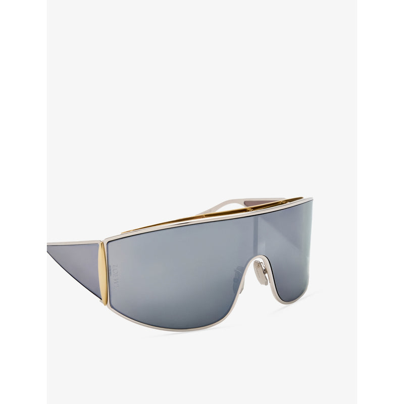 Loewe shield-frame metal sunglasses, UK version