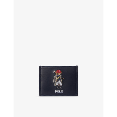 selfridges Polo Ralph Lauren Polo Bear Leather Card Case 7.5cm x 10cm- Buy online at McGrocer