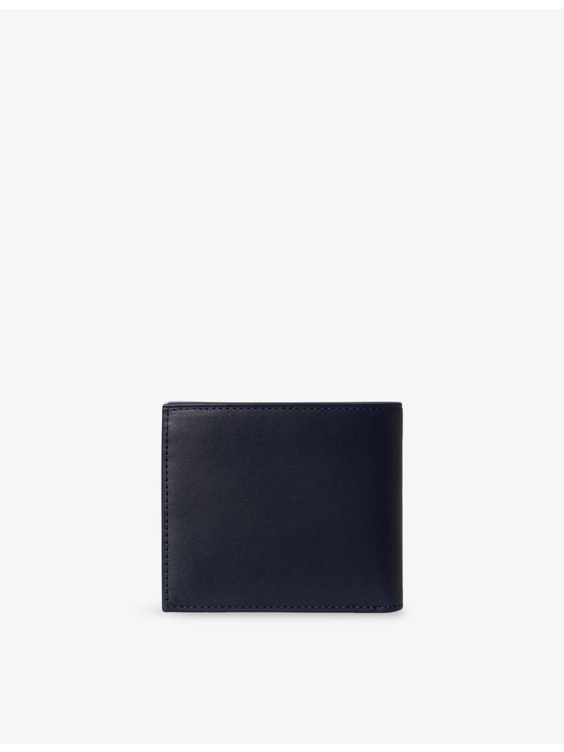 Polo Ralph Lauren bear-embroidered leather billfold wallet (British brand)