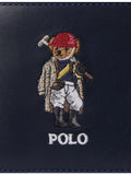 Polo Ralph Lauren bear-embroidered leather billfold wallet (British brand)