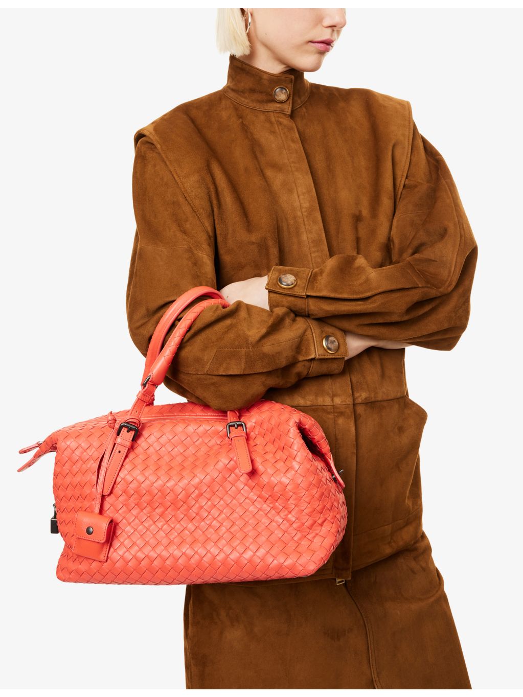 Bottega Veneta Intrecciato compact leather handbag, UK version