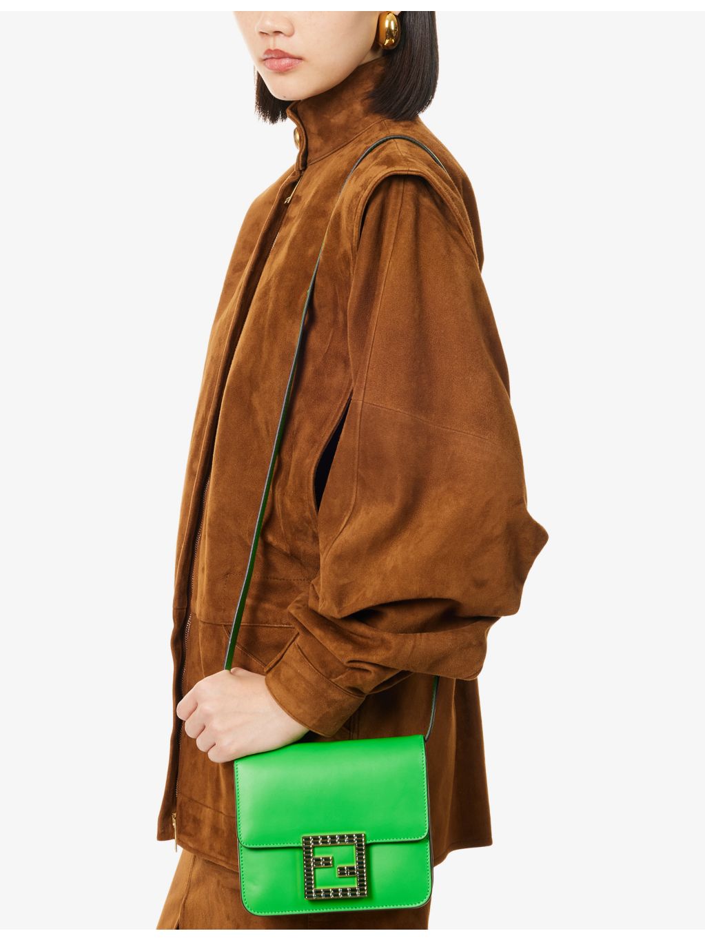 Fendi pre-loved leather shoulder bag, UK resale (British brand)