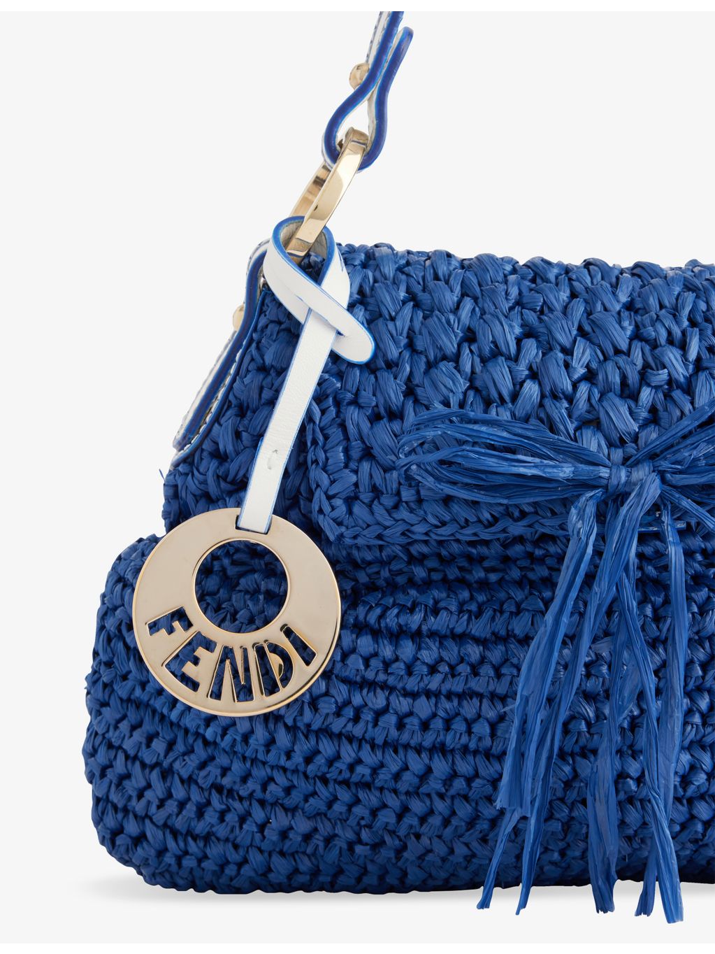Fendi raffia handbag pre-loved compact size, imported from the UK