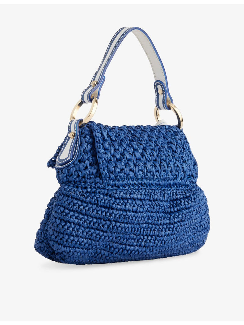 Fendi raffia handbag pre-loved compact size, imported from the UK