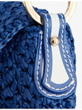 Fendi raffia handbag pre-loved compact size, imported from the UK
