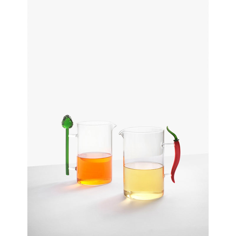 Ichendorf glass jug with chilli pepper handle, 18cm - British product