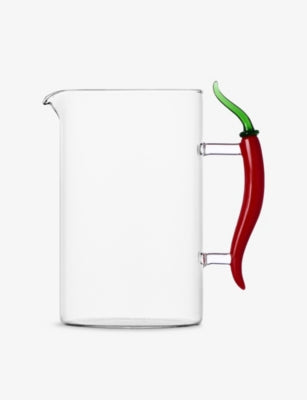 Ichendorf glass jug with chilli pepper handle, 18cm - British product