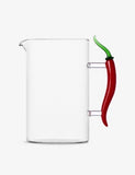 Ichendorf glass jug with chilli pepper handle, 18cm - British product