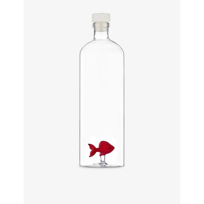 selfridges Ichendorf Red Fish Glass Bottle 28cm- Buy online at McGrocer