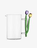 Ichendorf Botanica glass jug with tulip handle 18cm, imported from the UK